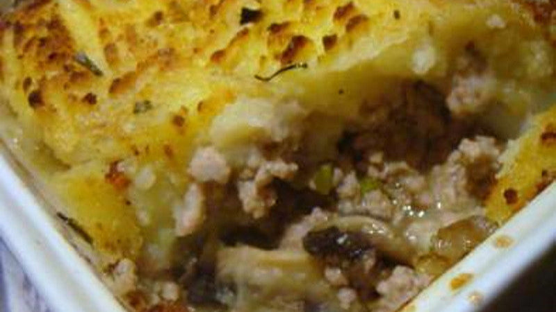 Hachi parmentier de veau et champignons