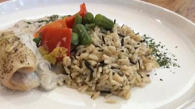 Fillet of sole with mushroom cream