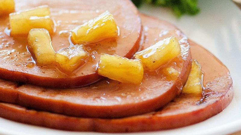 Ham with pineapple - Daycare menu